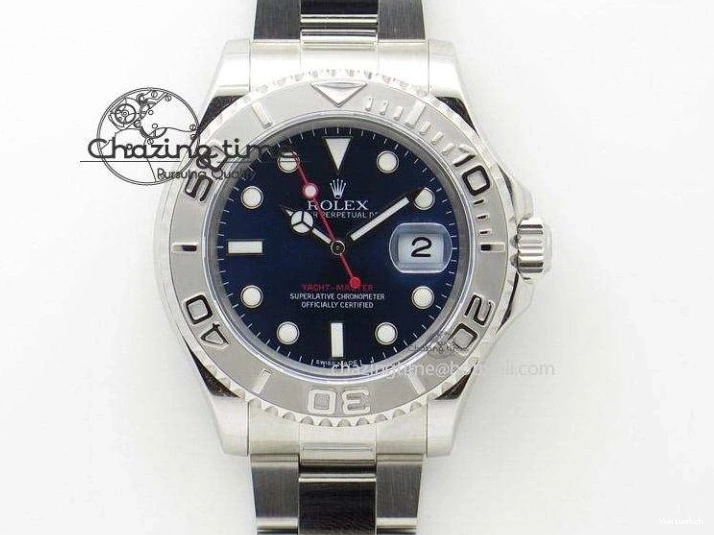 ARF on 1:1 Bracelet Best SH3135 116622 Edition Blue Dial SS Yacht-Master 0115